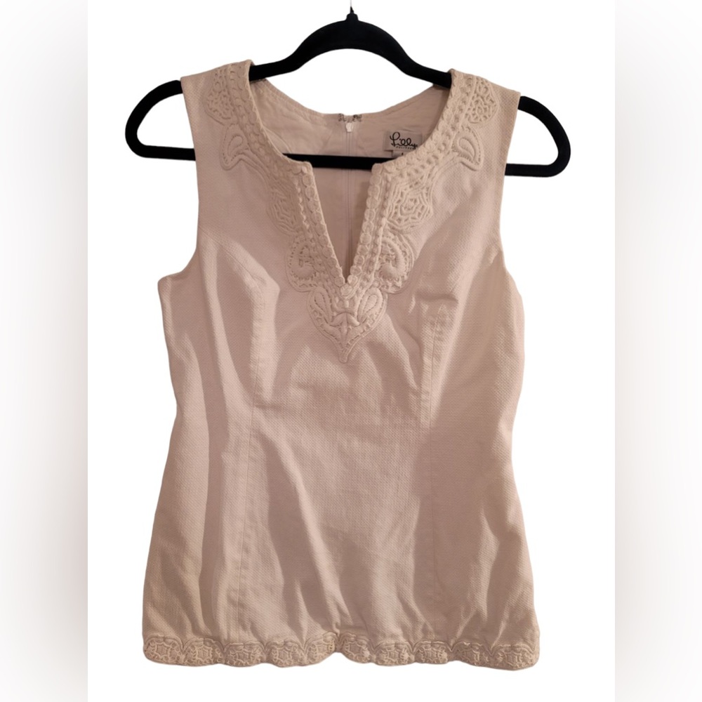 Lily Pulitzer Cream Blouse